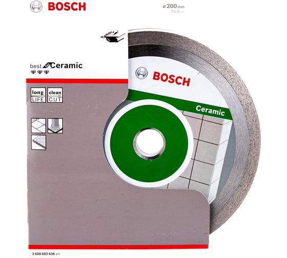 Алмазный диск Bosch Bf Ceramic 200х25.4 мм 2.608.602.636
