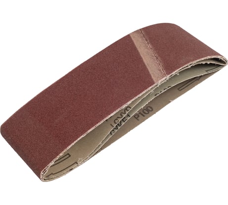 Шлифовальная универсальная бесконечная лента STAYER на тканевой основе для ЛШМ P100 75x533 мм 3 шт. 35442-100