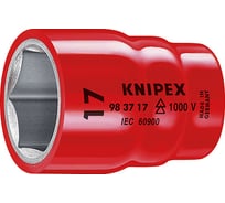 Головка торцевая шестигранная диэлектрическая (3/8"; 17 мм; 1000 V) Knipex KN-983717