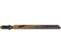 Пилки Wolfcraft для электролобзика по дереву и пластмассе 2 шт. 3551000