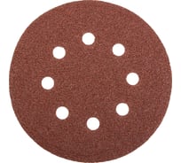 Универсальный шлифовальный круг STAYER на велкро основе 115 мм 8 отверстий 5 шт. Р60 35450-115-060