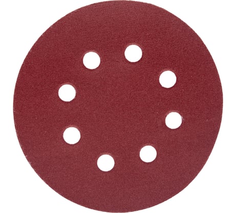 Универсальный шлифовальный круг STAYER на велкро основе 125 мм 8 отверстий 5 шт. Р320 35452-125-320