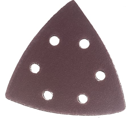 Универсальный шлифовальный треугольник STAYER на велкро основе 6 отверстий Р100 93x93x93 мм 5 шт. 35460-100