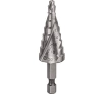 Ступенчатое сверло по металлу Bosch шестигранный хвостовик HSS 4-20 мм 2608597524