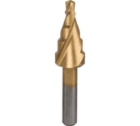 Ступенчатое сверло по металлу Bosch HSS-TiN 5 ступеней 4-12 мм 2608587429