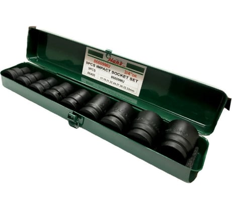 Комплект ударных головок Hans 3/4" 17-33 мм 9 предметов 86609MU