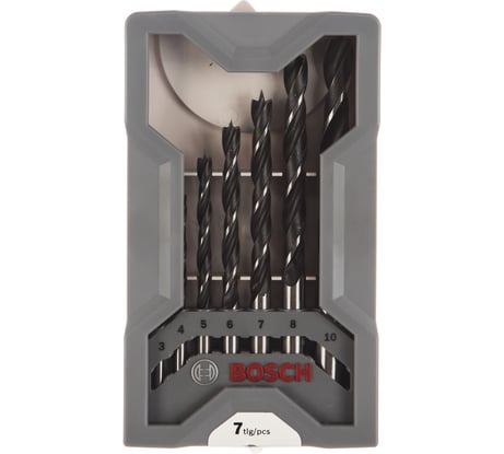 Набор сверл по дереву Bosch X-Pro Line 3-10 мм 7 шт. 2607017034
