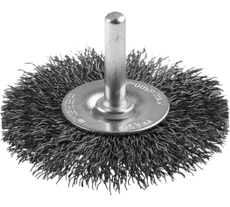 Дисковая гофрированная щетка Атака №083 5410006120 d 100 для дрели шестигранный хвостовик 22387