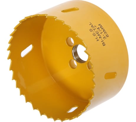 Коронка биметаллическая 83 мм, M16, с дополнительной фиксацией ТУНДРА 7351947