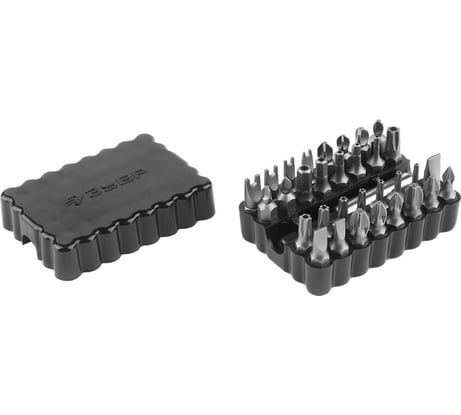 Набор бит Зубр Мастер специальные с магнитным адаптером хромомолибденовая сталь 33 предмета 26046-H33