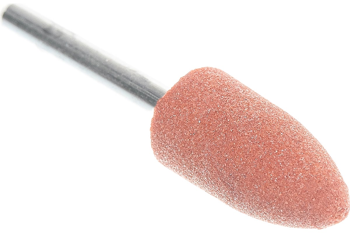 Абразивный шлифовальный конус Зубр на шпильке P 120 9.5x19x3.2 мм L ...