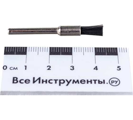 Нейлоновая кистевая щетка Зубр на шпильке d 5.0x3.2 мм L 43.0 мм 35929