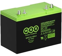 Аккумуляторная батарея карбоновая WBR GPC12-105-2 12В, 105 Ач УТ-00000312