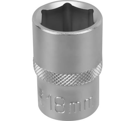 Торцовая шестигранная головка Stels 18 мм CrV под квадрат 1/2" 13829