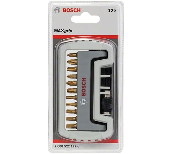 Набор бит Bosch 12 шт. держатель с быстросменным патроном 2608522127 1