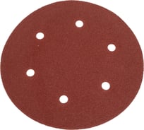 Лист шлифовальный 6 отверстий, 225 мм, Р60, 5 шт к машине шлифовальной для стен и потолков REDVERG 6688558