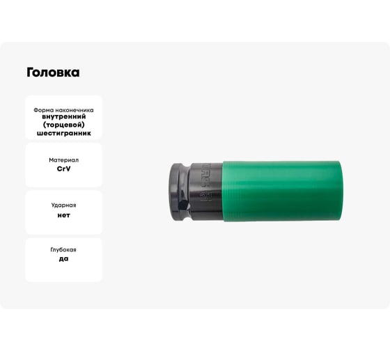 Головка 21 мм, 1/2"DR, для литых дисков IZELTAS 14000004392