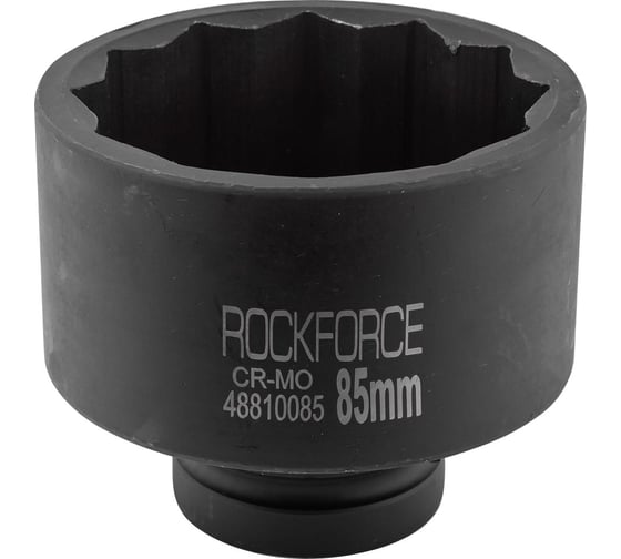 Головка торцевая ударная глубокая 12-гранная (85 мм; L=95 мм; 1DR) ROCKFORCE RF-48810085(26406) 1