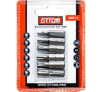 Набор бит TORX (6 шт, S2) OTTOM 59011