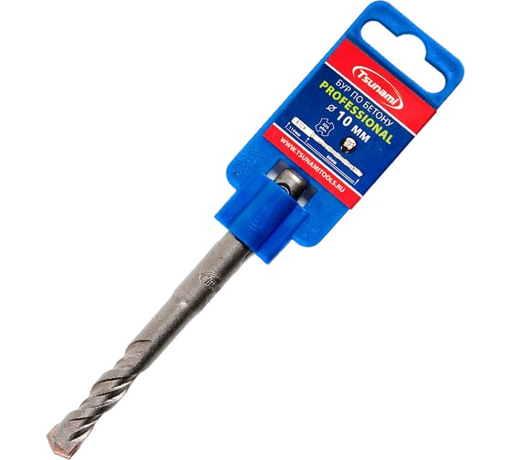 Бур по бетону SDS-plus Professional 10x110 мм Tsunami T10610200010110 1