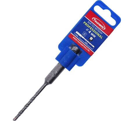 Бур по бетону SDS-plus Professional 4x110 мм Tsunami T10610200004110