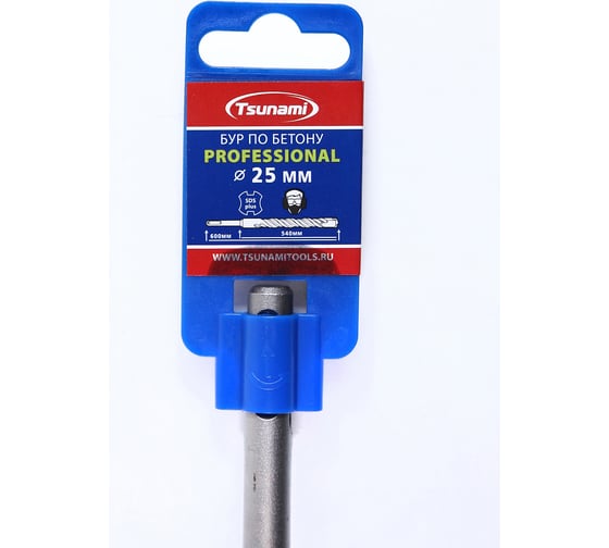 Бур по бетону SDS-plus Professional 25x600 мм Tsunami T10610200025600