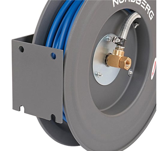 Шланг воздушный гибридный на стальной катушке PVC 10x15 мм, 20 м NORDBERG HR1020RPVC