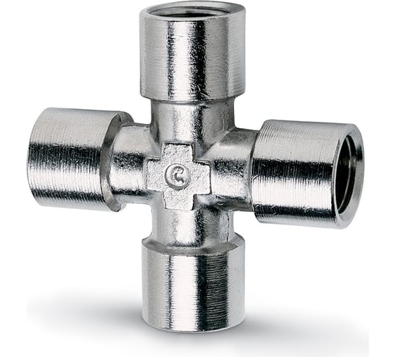 Фитинг резьбовой крестовина 2033 1/8 CAMOZZI 50-2033-0056 1