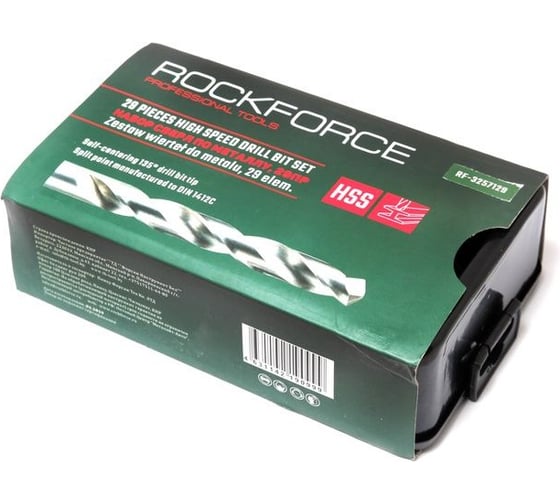 Набор сверл по металлу (29 шт; 1.5-13 мм; HSS) ROCKFORCE RF-3257129