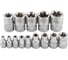 Набор торцевых головок 1/2"&1/4"&3/8"DR звездочка E4-24 14 предметов Rockforce RF-4158(11711) 6