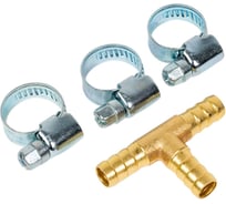 Разветвитель T-образный елочка 8 мм, хомуты в комплекте ROCKFORCE RF-E102-6/2