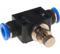 Фитинг для пластиковых трубок с металлическим регулятором (8x8 мм) ROCKFORCE RF-SPA08(2047)