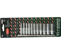Набор торцевых головок и насадок 6-гранных (11 шт; 4-13 мм; 1/4DR) ROCKFORCE RF-21115-5