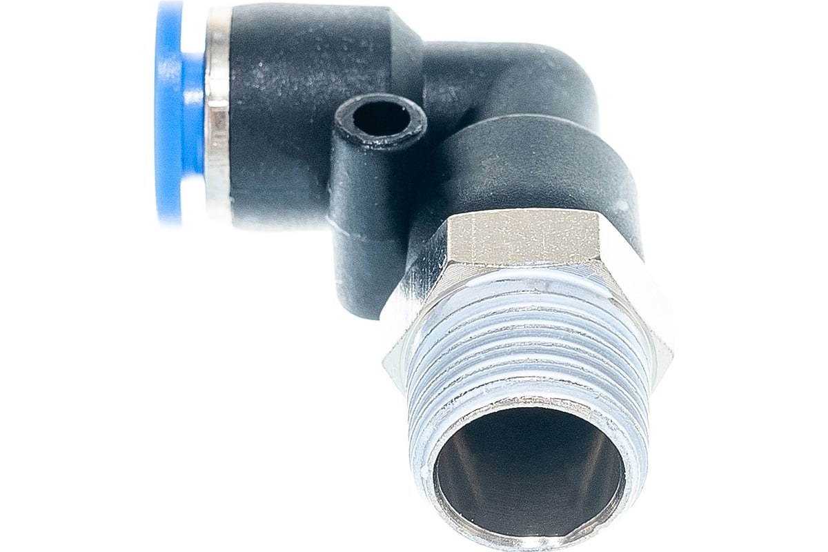 Фитинг угловой для пластиковых трубок (6 мм; 1/4М) ROCKFORCE RF-SPL06 ...