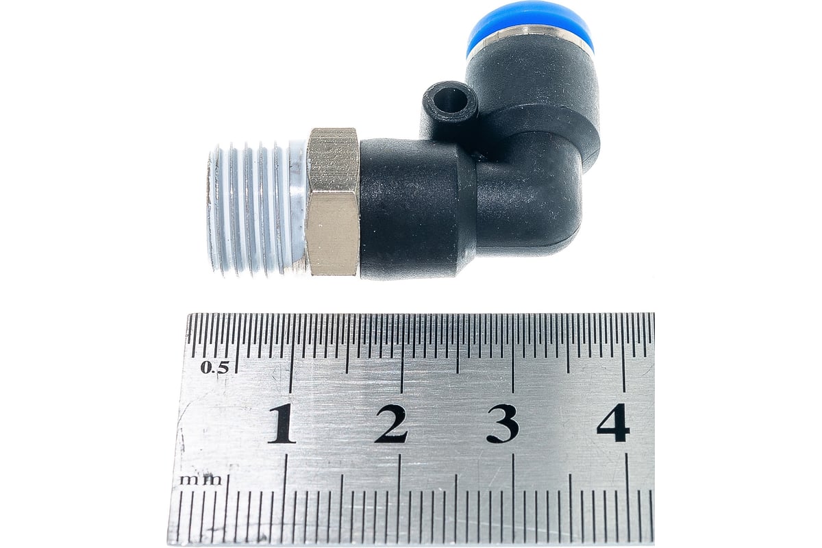 Фитинг угловой для пластиковых трубок (6 мм; 1/4М) Rockforce RF-SPL06 ...