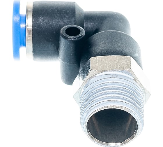 Фитинг угловой для пластиковых трубок (6 мм; 1/4М) Rockforce RF-SPL06-02(2260)