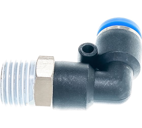 Фитинг угловой для пластиковых трубок (6 мм; 1/4М) Rockforce RF-SPL06-02(2260)