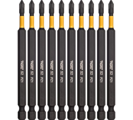 Бита PZ1, 100 мм, торсионная, 10 шт WURZ 3220