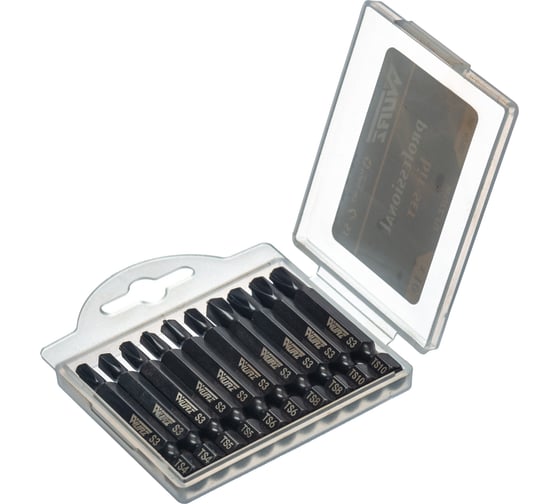 Набор бит Torq-set 50 мм, S3, 10 шт WURZ 4290