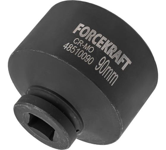 Головка ударная глубокая 6-гранная 90 мм, 1"DR Forcekraft FK-48510090(57431)