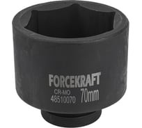 Головка ударная глубокая 6-гранная 70 мм, 1"DR Forcekraft FK-48510070(57425)