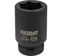 Головка ударная глубокая 6-гранная 40 мм, 1"DR Forcekraft FK-48510040(57416)