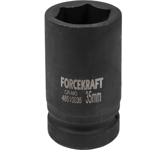 Головка ударная глубокая 6-гранная 35 мм, 1"DR Forcekraft FK-48510035(57415)