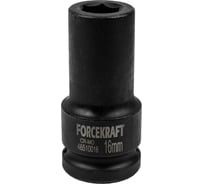 Головка ударная глубокая 6-гранная 16 мм, 3/4"DR Forcekraft FK-46510016(57401)