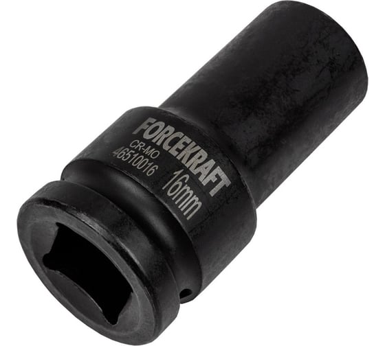 Головка ударная глубокая 6-гранная 16 мм, 3/4"DR Forcekraft FK-46510016(57401)