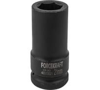 Головка ударная глубокая 6-гранная 21 мм, 3/4"DR Forcekraft FK-46510021(19625)