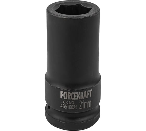 Головка ударная глубокая 6-гранная 21 мм, 3/4"DR Forcekraft FK-46510021(19625)