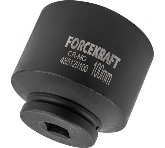 Головка ударная глубокая 6-гранная 100 мм, 1"DR Forcekraft FK-485120100(57432)