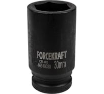 Головка ударная глубокая 6-гранная 30 мм, 3/4"DR Forcekraft FK-46510030(19634)