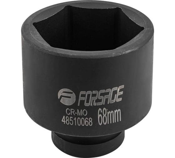 Головка ударная глубокая 6-гранная 68 мм, 1"DR Forsage F-48510068(57484) 1